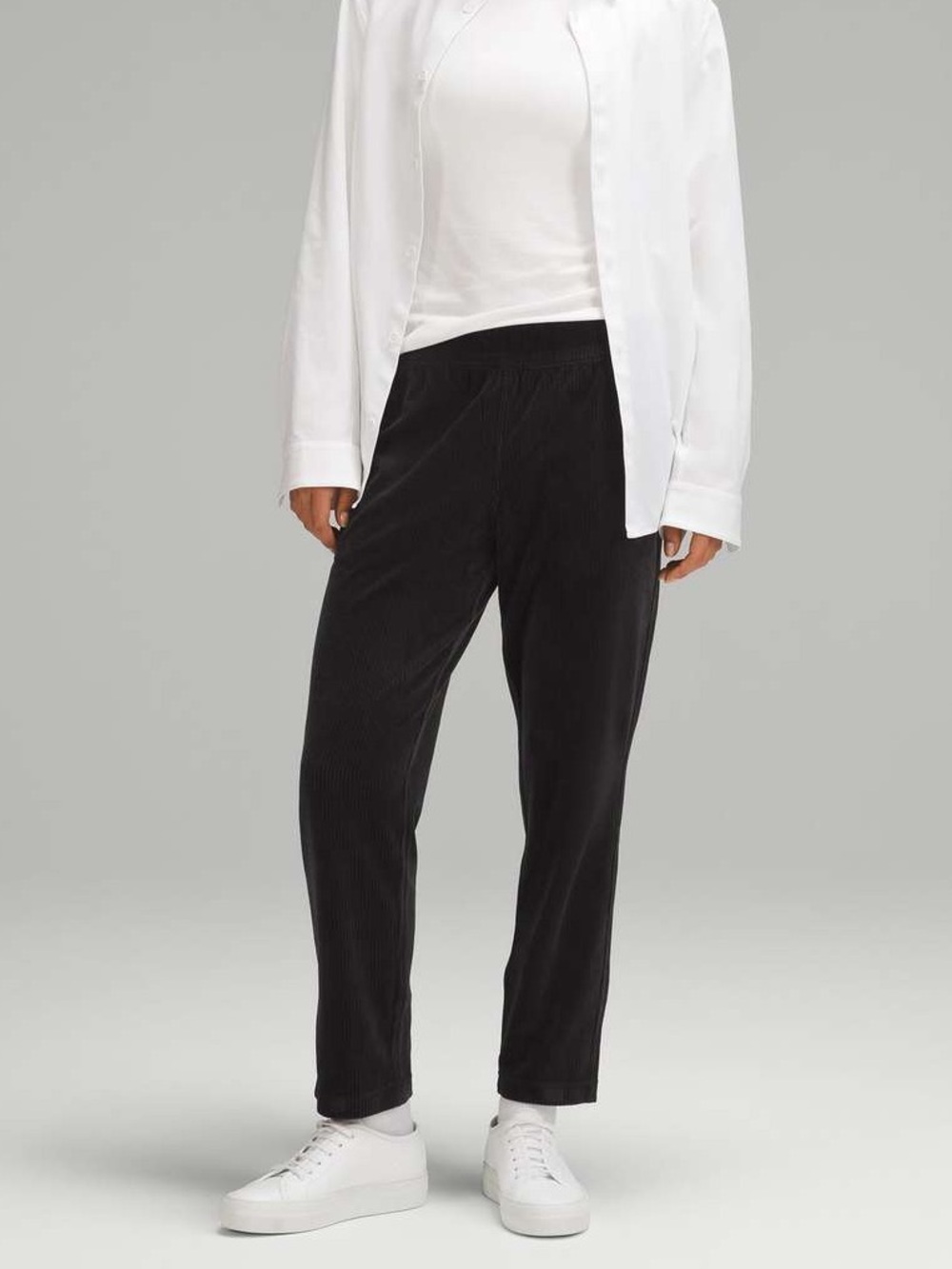 Lululemon Scuba Mid-Rise Wide-Leg Pant 7/8 Length *Velvet Cord - Picture 5 of 11